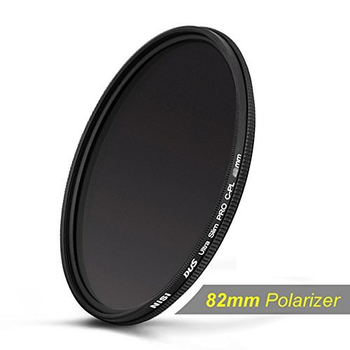 NiSi 82mm Slim Circular Polarizer Polarising CPL Filter for Canon EOS