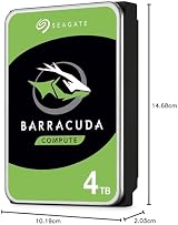 Seagate BarraCuda 4 TB Internal HDD 3.5 Inch SATA 6 Gb/s 5400 RPM view 5