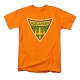 Superman Tees Men's Batman Bb/Aquaman Shield Tee