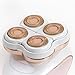 BeBeauty Replacement Blade Heads Legs Women Hair Remover, Hair Remover Replacement Head with a Bracket Razer for Legs, Bikini, Arms, Ankles, Armpits As Seen On TV 4 Floating Heads Rose Gold.
