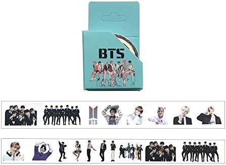 BTS Tape Stationery Sticker,1 Core,Scrapbook,Bangtan Boys Gift Set for Army (BTS E)