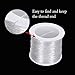 Outus Elastic Beading Threads Jewelry Making String Stretchy Polyester Cord for Bracelets and Crafts, 0.8 mm, 50 m, Clear