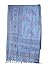 Tribe Azure Large Om Scarf Wrap Yoga Soft Cotton Mix Hand Printed Mantra Prayer Boho Bohemian Yoga Yellow White Black & Blue (Blue)