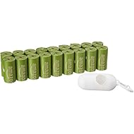 AmazonBasics - Bolsas perfumadas para caca de perro con dispensador y clip para correa, 9 x 13 pulgadas, aroma de mango brasileño, 270 unidades