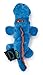 goDog Just For Me Gator Dog Toy, Blue