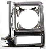 Evan-Fischer EVA18972010758 Headlight Door for Chevrolet Full Size Pickup / Suburban 79-80 LH Chrm-Painted Dark Argent W/ Round Headlamps Replaces Partslink# GM2512104