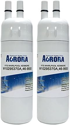 Aurora Replacement Water Filter Compatible With Whirlpool W10295370, W10295370a, Kenmore 469930, Filter 1 Refrigerator Cartridge (2 pack)