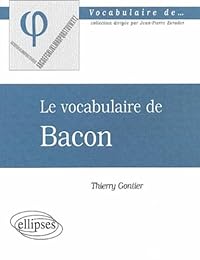 Le  vocabulaire de Bacon