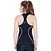 Delfin Spa Women's Heat Maximizing Neoprene Anti Cellulite Full Coverage Racer-Back Exercise Tank, Pink/Black, Small