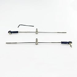 2PCS RC Boat Push Rod Kit Plastic Tie Rod Ends Ball