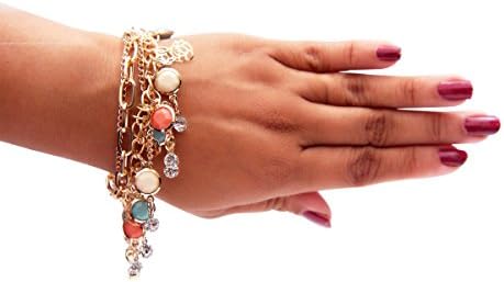 Njel Adjustable women Bracelet With beautiful beads and colorful ornaments