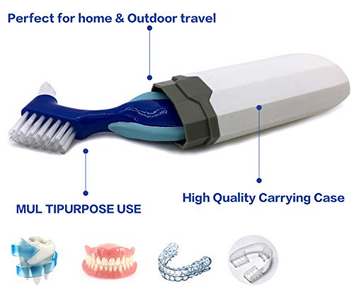2 Denture+Toothbrush+Dentures+Container+Retainer