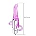 Vibrating Fingers Brush,Tracy's dog Mini Powerful Screaming Vibrator G-spot Stimulator Clitoris Stimulation Massager Sex Toy (Pink tongue )