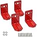 Fire Extinguisher Mount, Wall Hook, Fire Extinguisher Bracket up to 40 lbs Extinguishers, Suitable for Big and Small fire (4 Brackets)