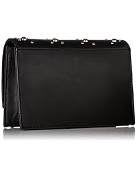 Nine West Mini Anndi convertible embrague cruzado, negro   negro