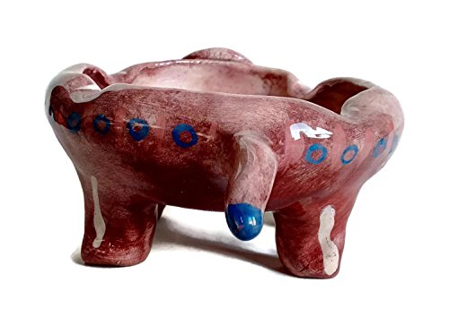 Whimsical ceramic ashtray, cool ashtray, Portuguese pottery