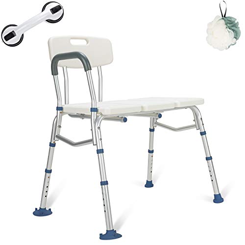 GreenChief Bariatric Tub Transfer Bench 400 Lb - Heavy Duty Bath & Shower Assist - Adjustable Handicap Shower Chair - Medical Bathroom Accessibility Aid for Elderly, Disabled, Seniors