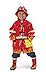 Kidorable Boys' Little Fireman All Weather Waterproof Coat, Red, 5/6