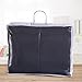 SUPERIOR Classic All-Season Reversible Down Alternative Comforter, Comfy, Fluffy, Cozy, Lightweight, Decorative, Duvet Insert, Plush, Oversized Bedding Essential, Box Quilt Design, Twin, Navy Blue