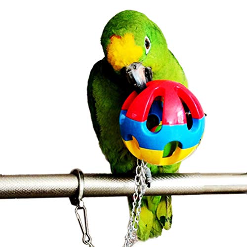 Balacoo Vogel Seil Barsch - Huhn Schaukel große Seil Barsch Bungee Kletterseile mit Spiel Huhn Ball Spielzeug Papagei… – Bild 6