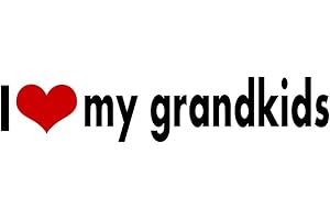 WITNYSTORE i Love My Grandkids Sticker Decal Vinyl Bumper Grandpa Grandmom Family DÉCOR CAR Truck Locker Window Wall Notebook