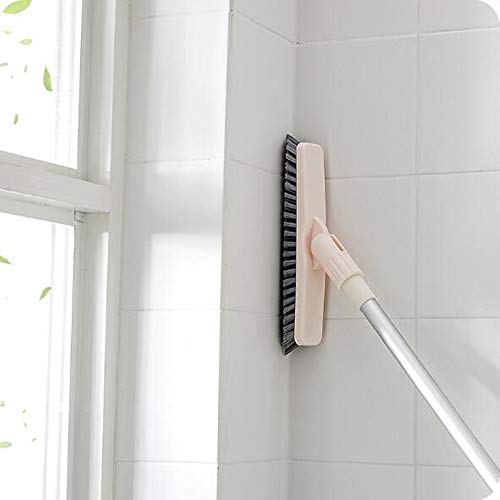 Komost Grout Brush with Long Handle, Grout Cleaner for Tile Floors, Tile Scrub Cleaning Brush