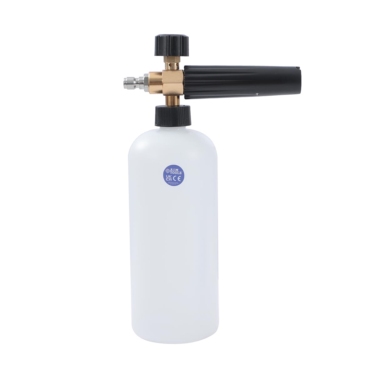 Aim Tools Snow Foam Lance Foam Cannon 1L Adjustable Nozzle 1/4" Quick Release High Pressure Washer Soap Dispenser Bottle for Car Washing Cleaning 171332