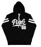 FACE N FACE Womens Chic Drawstring Long Sleeve Hooded Sweatshirt X-Large Black
