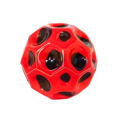 Toyland® 6.5cm (2.5") Space Ball With Extreme High Bounce - Lightweight Super High Bouncing Ball - Outdoor Play - Novelty Toys - Red