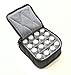 16-Bottle Essential Oil Carrying Case for 5ml Bottles - Black with Light Grey Interior - 3