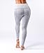 K&T Women's Yoga Pants, Power Flex High Waist Tummy Control Workout Yoga Capri Leggings with Out Pockets(Large, Light Grey)