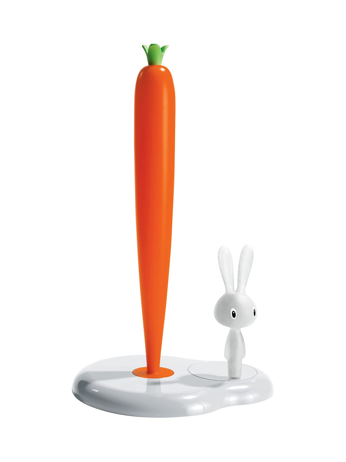 Alessi | Bunny & Carrot ASG42 W - Design Kitchen Roll Holder in Thermoplastic Resin, White