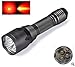 WINDFIRE S10 Predator Varmint Light Kit, 300 Yards 650 Lumen 3 Red LED Long Range Hunting Gear Tactical Flashlight with Scope Mount, Pressure Switch