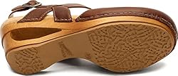 Dansko Women's Taci Tan Wedge Comfort Sandals