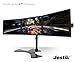 Jestik Arc Triple Monitor Stand - LCD Monitor Stand, Monitor Mount, Triple Monitor Arm - Shift The Way You Work - Holds 3 Screens Up to 27