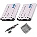 UltraPro 2-Pk LI-42B / LI-40B / LI-40C High-Capacity Replacement Battery for Olympus FE-220 FE-230 FE-240 FE-250 FE-280 - UltraPro Bundle Includes: Deluxe Microfiber Cleaning Cloth, Lens Cleaning Pen