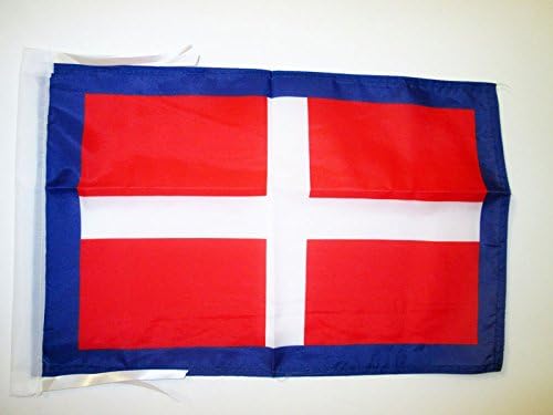 AZ FLAG, Kingdom of Savoy Flag, 18'' x 12'', 100% Polyester Duchy of Savoy Small Banner with Two Cords, Fade Resistant