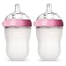 Comotomo Natural Feel 8oz. Bottle, 4 Pack - Pink primary