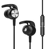 OUCOMI In-Ear Wired Headphones with Remote and Mic Earphones for Iphone, Samsung,Android,(Black)