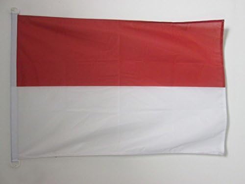 AZ FLAG, Indonesia Flag, 2x3 Ft, For Outdoor, Indonesian Banner Knitted Polyester with Two Plastic Rings, Fade Resistant