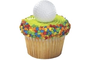 DECOPAC Golf Ball Cupcake Rings Party Favors - 24 pcs
