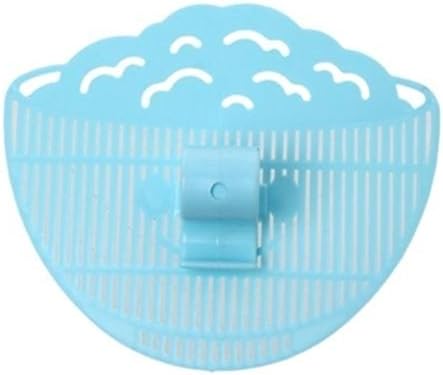 Clip-on Design Leak Proof Water Draining Filter Rice Washing Device Rice Washer Drainer (Blue)