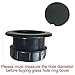 V TOWER Patio Table Umbrella Thicker Hole Ring Plug and Cap Set (Black)