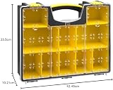STANLEY Pro Toolbox Deep Storage Organiser Clear Lid 8 Removable Compartments view 8