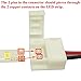 TronicsPros 10pcs RGB 5050 LED Strip Connector 4 Pin LED Tape Connector LED Ribbon Jumper LED Adapter Cable to Connect 10mm Wide RGB 5050 LED Strip to LED Controller or LED Strip, 17cm/6.7in Long