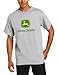 John Deere Logo T-Shirt- Men's- Oxford Gray, Medium