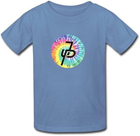 Aliensee Little Boys Girls Kids Jake Paul Rainbow Logo Cotton T-Shirt For 6-10yr Old