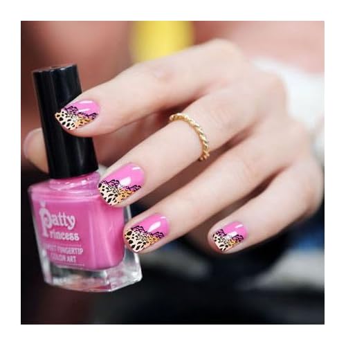 Stickers Pour Ongles Imprimé Leopard Xf1313 Nail Sticker - 