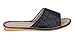 Urban CoCo Summer Slippers Flax PU Indoor Couple Sandals Slippers (11-12B(M) US, Black)