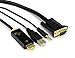 Sewell Direct SW-30510 Moray VGA to HDMI in-Line Active Cable Converter, 1080P, 6-Feet with Audio